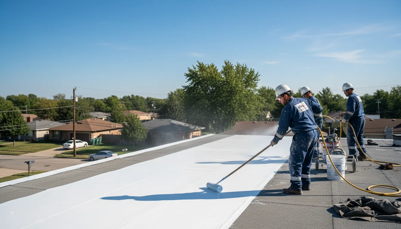 Commercial roof coating in Knoxville, PA near me